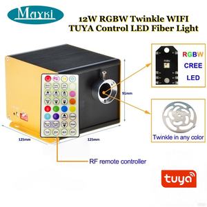 Éclairage de plafond à fibres optiques scintillantes RGBW avec contrôle WIFI, application intelligente TUYA, lumières de plafond étoilées à fibres optiques - Product Image 3