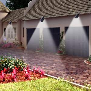 Lampe solaire LED extérieure à allumage automatique, étanche avec capteur IP65, pour jardin, rue, maison, mur, aménagement paysager, alimentée par panneau solaire et batterie - Product Image 2