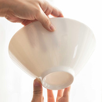 Bol à riz conique de style japonais rétro, en porcelaine fine, pour usage domestique et commercial