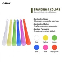 Chausse-pied conique semi-transparent en cristal de 19,5 cm (7,68 pouces) – 7 couleurs vives, léger, portable, idéal pour hôtel, voyage, cadeau, OEM