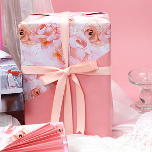 Factory Wholesale <b>Birthday</b> Volantine's Day Double-sided Luxury <b>Paper</b> Roll 43cm X 3m Wrapping <b>Paper</b> for Packaging - Product Image 5