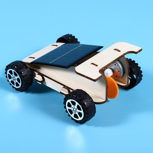 Sáng tạo bằng gỗ năng lượng mặt trời Mô hình xe DIY Hỗ trợ giảng dạy sản xuất nhỏ thí nghiệm khoa học cho sinh viên năng lượng mặt trời sản phẩm liên quan - Product Image 3