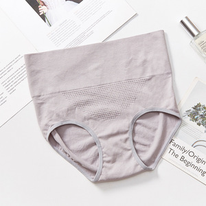 Bragas de mujer Calzoncillos de cintura alta Pantalones cortos de algodón cálidos de nido de abeja 3D para bragas indias de tamaño personalizado y ropa interior sin costuras de tiro alto - Product Image 3