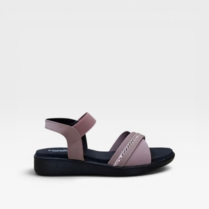 Sandales compensées roses élégantes pour femmes, confortables, à lanières croisées, légères, à semelle souple, pour tenue décontractée ou de soirée, faciles à enfiler - Product Image 3