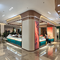 Vitrine de luxe pour montres et bijoux, sur mesure OEM/ODM, pour magasin de détail, avec éclairage LED