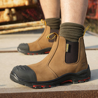 L603- ZG Crazy Horse Bottes de sécurité Chaussures de sécurité en cuir nubuck Danger électrique Bottes de sécurité sans métal pour le travail