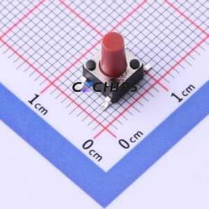 TS-1102SD-A-L-R Tactile Switch SMD-4P,6x6mm Switch ( Operating Force: 1N )( Switch Length: 6mm )( Switch Width: 6mm ) - Product Image 1