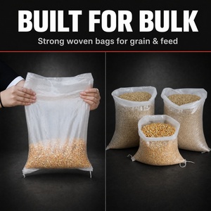 Bolsa Tejida Transparente de PP, Polipropileno Transparente de Alta Resistencia, Saco a Prueba de Humedad para Envasado de Alimentos, Fertilizantes, Arroz, Maíz y Soja - Product Image 6
