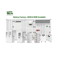 Système de stockage d'énergie solaire BESS 2 MWh avec batterie lithium-ion 1 MW, conteneur ESS industriel 20 pieds à refroidissement par air