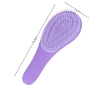 Vente directe d'usine, brosse à cheveux de grande taille de couleur beige/rose avec coussin d'air, brosse démêlante pour tous les types de cheveux, humide ou sec