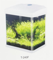 SOBO – aquarium en verre avec filtre de couverture, éclairage LED, décoration de bureau, maison, vente en gros, T-240F
