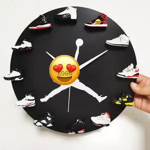 卸売家の装飾3DミニシューズAJキーホルダー装飾スニーカー壁掛け時計