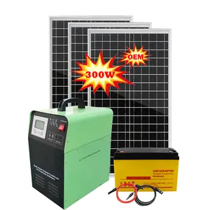 新到货300w混合光伏太阳能离网面板发电机系统kibor