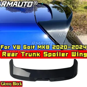 Pour VW Golf MK8 2020-2023 Kit carrosserie Aileron de toit arrière Noir brillant Style sportif Aileron de toit arrière Accessoires de voiture - Product Image 1