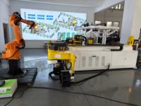 Ligne de production de bras robotisés CNC à double tête pour le cintrage gauche et droit pour l'appui-tête de voiture Machine à cintrer les tuyaux et les tubes