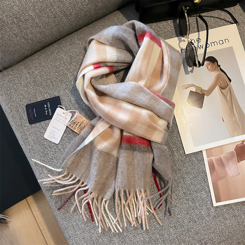 03# grille blanc gris camel - 180*30cm