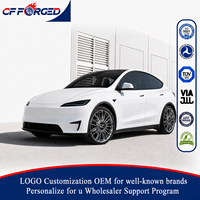 Jantes forgées monobloc de haute qualité personnalisées de 19, 20 et 21 pouces, finition noire brillante, usinées, 5x114.3, pour Tesla Model Y Model 3