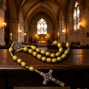Rosarios de la Legión María para mujer, caja de rosarios al por mayor, collar de oración verde, mini rosario que brilla en la oscuridad, cuentas de rosario religiosas al por mayor, católicas - Product Image 3