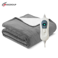 Couverture chauffante lavable en machine 220V, grande taille, en flanelle polaire, couverture électrique