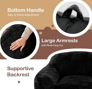 <span class=keywords><strong>Divano</strong></span> Pouf Gigante Quadrato dal Design Unico con Imbottitura in Spugna, Oversize <span class=keywords><strong>per</strong></span> Soggiorno di Appartamento - Product Image 6