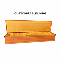 Ataúdes de Madera Personalizables de Alta Calidad a Precio de Fábrica para Fallecidos con Interior, Fabricantes de Ataúdes Funerarios en China