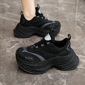BR9617 Sneakers pour femmes avec logo personnalisé, nouvelle collection, design de créateur, lacets, plateforme, semelle en caoutchouc - Product Image 3