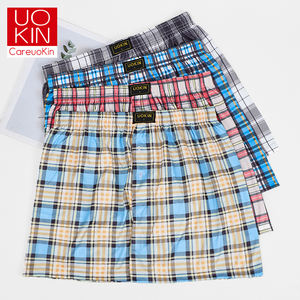 Shorts de <span class=keywords><strong>Pyjama</strong></span> Resi-Pirants en Carreaux Buffalo 100 % Polyester avec Volants pour <span class=keywords><strong>Homme</strong></span> – Été UOKIN Factory Store - Product Image 1