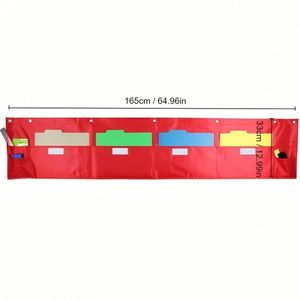 Horizontal Wall-Mounted <b>File</b> <b>Folders</b> Organizer with Hanging Storage Bag for Classroom and Office Use School Supplies - Product Image 3