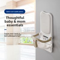 Multifunktionaler Wandmontierter Wickeltisch Baby-Pflegetisch Klappbarer Baby-Wickelstuhl für die Dritte Duschkabine Zubehör