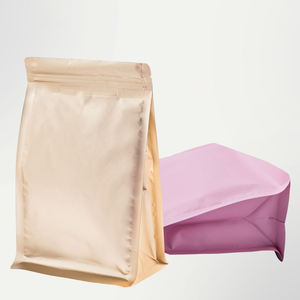 Pochettes stand up réutilisables à café, sacs de livraison avec fermeture éclair, pour le rangement des aliments, à fond plat, unités - Product Image 5