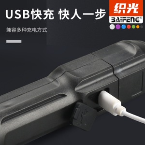 XPE Led Flashlight <b>Rechargeable</b> Zoomable Outdoor Portable Plastic <b>Torch</b> - Product Image 3