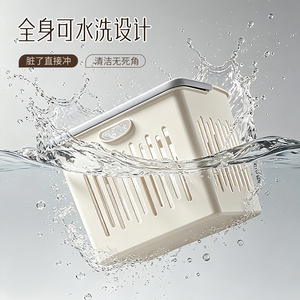 Laundry <b>Basket</b> <b>Large</b> Capacity Hollowed Out Rectangle White Gray Bathroom Storage Organizing Multi Functional Standing Type - Product Image 1