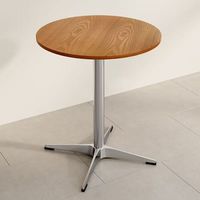 Ensemble de table à manger en noyer avec 6 chaises en placage de bois à base de métal pour la maison, le café, le restaurant, la salle de banquet, l'espace événementiel