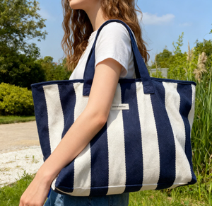 Sac à main grande capacité pour femme, sac de rangement pour animaux de compagnie à rayures rouges, vente chaude, logo personnalisé, sac bandoulière - Product Image 4