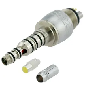Diş LED el aleti yedek parçaları/hızlı bağlantı LED ışık bağlantı konnektörü için 6 delik fiber optik diş handpiece