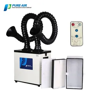 Pure Air Dust Collector Soldering Iron Station Net Smoke Absober Steam Absorber With Double Smoke Arms