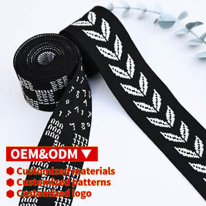 Sangle tissée en polyester jacquard à motif personnalisé OEM/ODM pour la confection de vêtements et sacs - Product Image 3