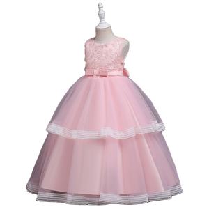 Robe de princesse de mariage blanche élégante et moelleuse pour filles, robe de fête de 12e anniversaire pour enfants - Product Image 2
