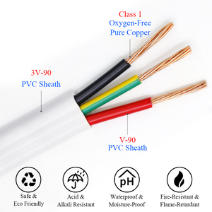 AS/NZS <span class=keywords><strong>สาย</strong></span>6242Y แบนแบบ winand Earth 3แกน1.5มม. <span class=keywords><strong>2.5</strong></span>มม. 4มม. TPS <span class=keywords><strong>2.5</strong></span><span class=keywords><strong>ไฟ</strong></span>ฟ้าแบบแบนและแบบขั้วต่อ2หัว - Product Image 3
