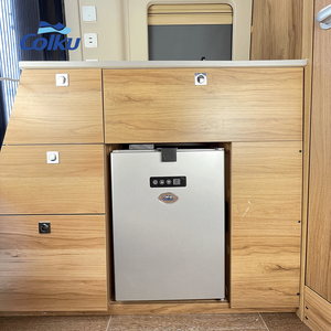 Vente chaude <span class=keywords><strong>50</strong></span> <span class=keywords><strong>litres</strong></span> <span class=keywords><strong>Mini</strong></span> réfrigérateur en métal 12V congélateur de voiture intégré pour camping camion Rv bateau - Product Image 5