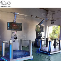 Simulateur de tapis roulant VR de nouvelle conception, simulateur de marche VR 9D, simulateur de mouvement à 360 degrés, réalité virtuelle 9D, machines de jeu de tir VR 9D