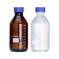 Bouteilles de Réactifs en Verre Brun Rond Graduées avec Bouchon à Vis pour Stockage en Laboratoire 50ml-2000ml – Vente en Gros