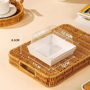 Stampo Rotondo Trasparente in Plastica Monouso per Torte, Altezza 4/5 Pollici, per Mousse e Lasagne - Product Image 6