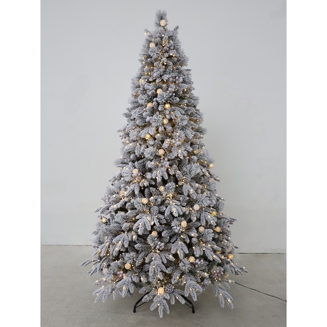 Pre-Lit Artificial Feel Real Highgrade PE Christmas Tree 6FT/7FT/8FT/9FT Source Factory Customization Christmas Trees
