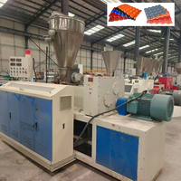 Máquinas de Extrusión de Láminas para Techos de Resina Sintética, Máquinas para Fabricar Tejas de Plástico ASA PVC, Tejas Corrugadas