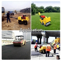 Rouleau de compactage diesel à double tambour pour les zones de compactage de terrassement