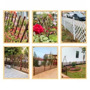Clôture temporaire pour <span class=keywords><strong>potager</strong></span> de cour extérieure 1,8 m, cadre en <span class=keywords><strong>bois</strong></span> traité thermiquement, haute intimité, couleurs variées, facile à assembler pour - Product Image 6