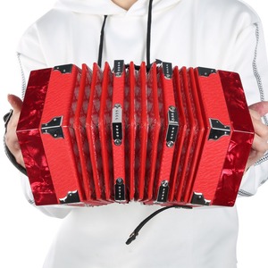 Accordéon <span class=keywords><strong>concertina</strong></span> portable professionnel pour adultes, fournitures d'instruments de musique, rouge - Product Image 2