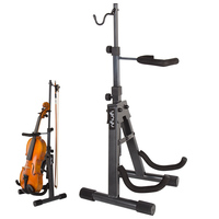 Yinyu GS621 Height Adjustable Ukulele Violin Stand with EVA Holder for Home or Music Classroom