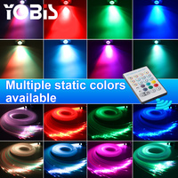 Starry Sky Top Luces ambientales Decoración Efecto de música Tira de luz interior del coche Cable de fibra óptica RGBW Starlight